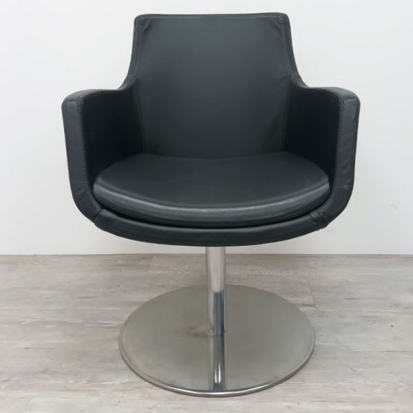 Fauteuil pivotant similicuir Noir