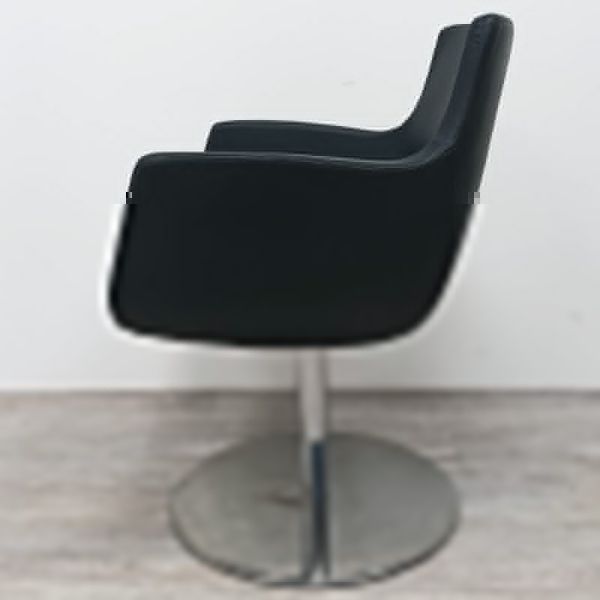 Fauteuil pivotant similicuir Noir