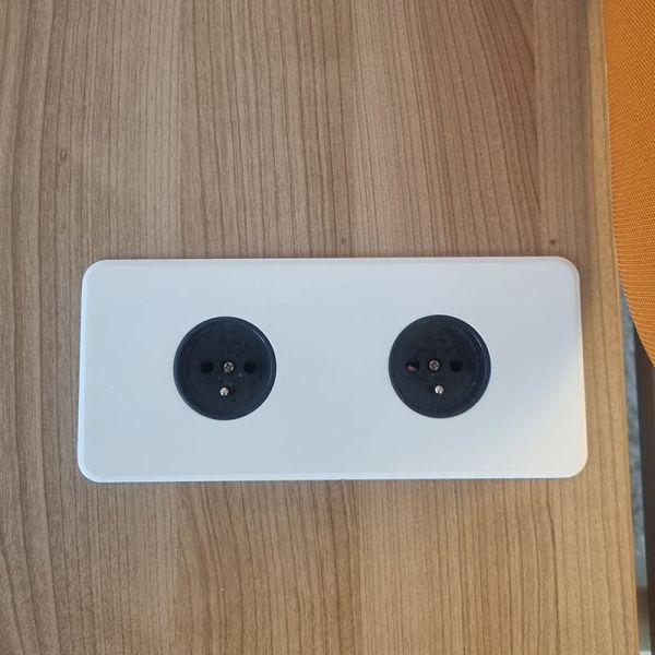 Bench 2 postes MDD L140 Cacao / Rouge