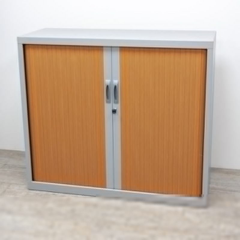 Basse L120 Merisier / Gris Aluminium