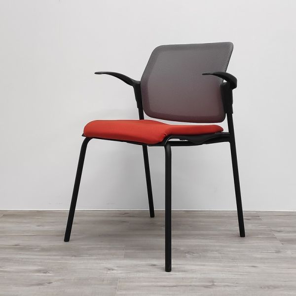 MAJENCIA empilable Orange + Accoudoirs