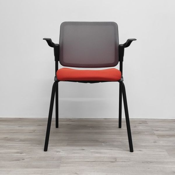 MAJENCIA empilable Orange + Accoudoirs