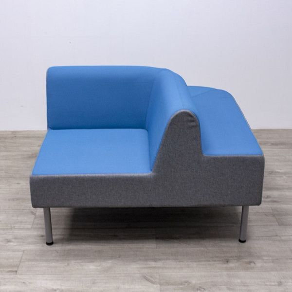Angle Duo SOFA Gris / Bleu Ciel
