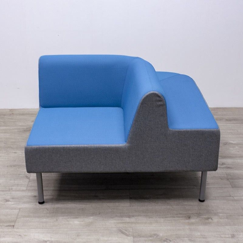 Angle Duo SOFA Gris / Bleu Ciel