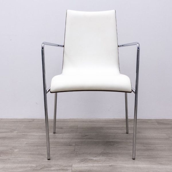 4 pieds ronds Simili Blanc