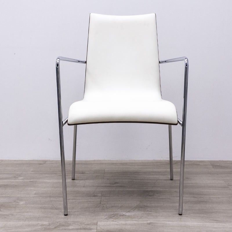 4 pieds ronds Simili Blanc