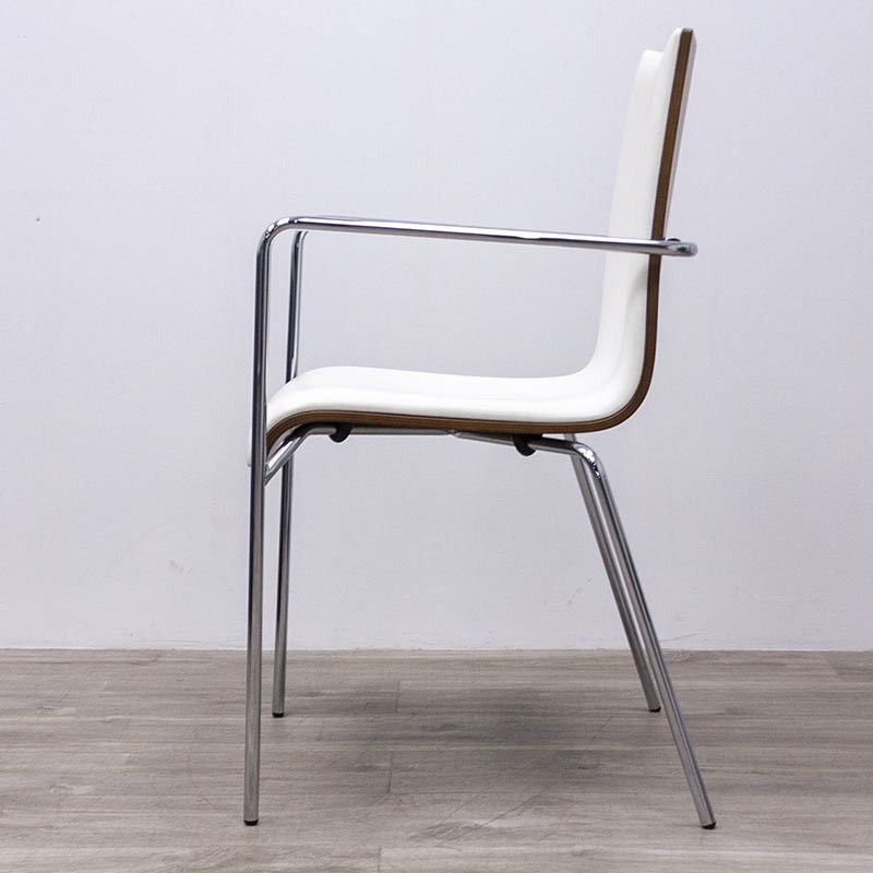 4 pieds ronds Simili Blanc