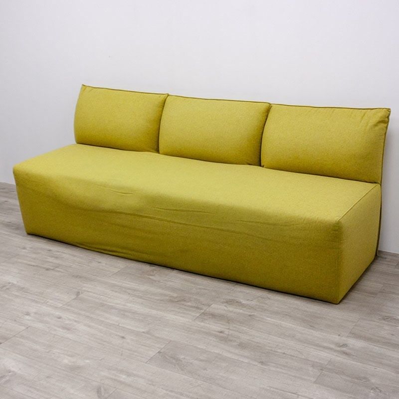 Canapé KOO L200 en tissu Vert/Jaune