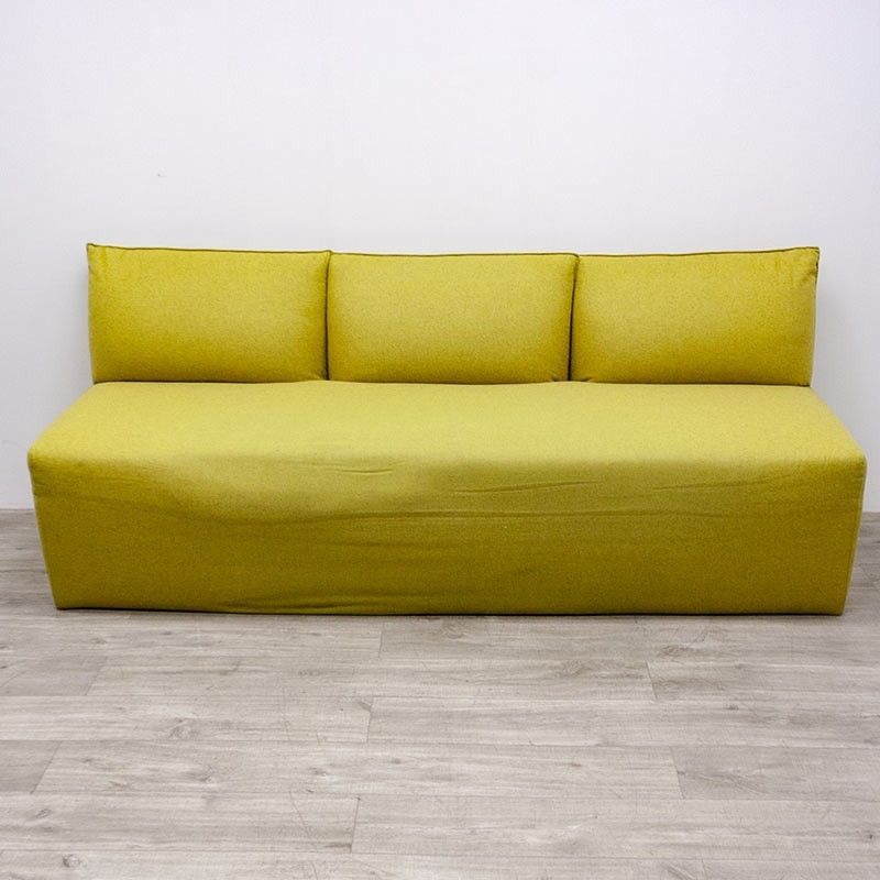 Canapé KOO L200 en tissu Vert/Jaune