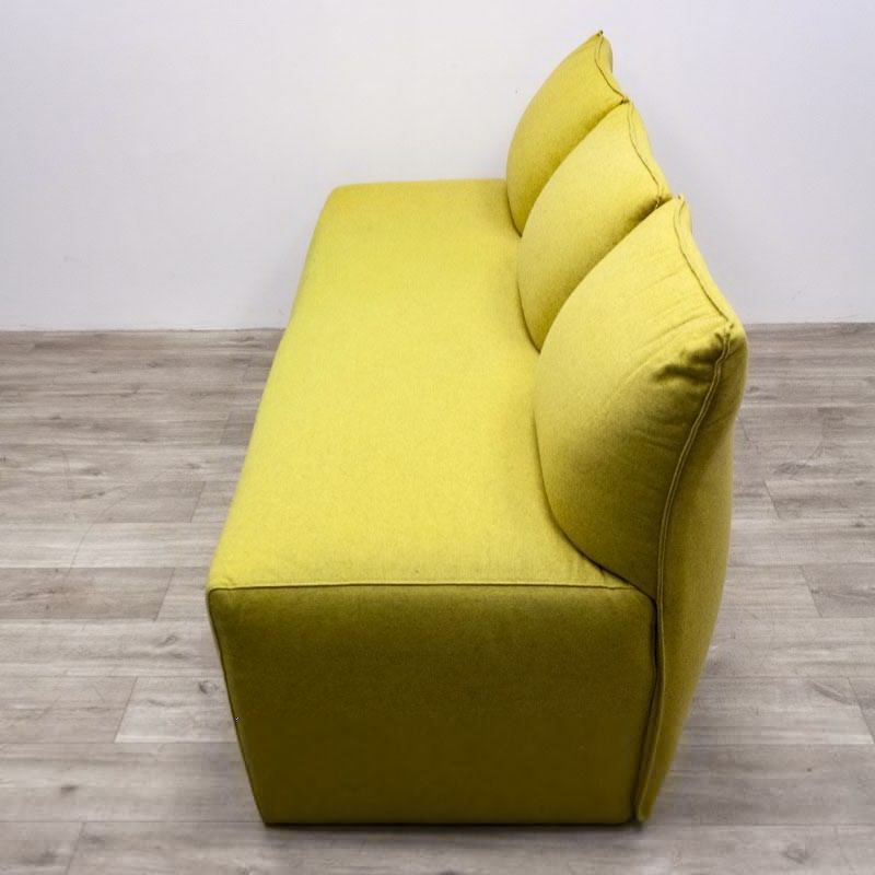 Canapé KOO L200 en tissu Vert/Jaune