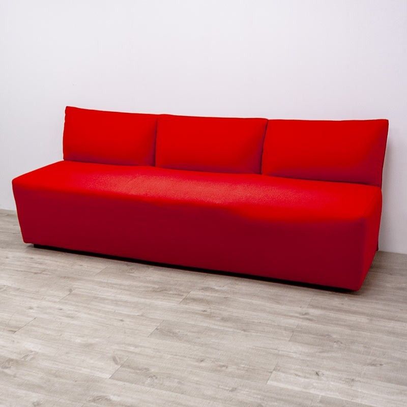 Canapé KOO L220 en tissu Rouge