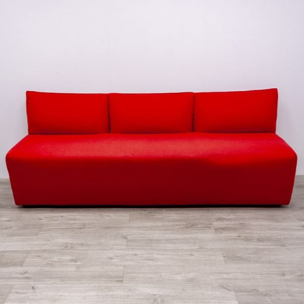 Canapé KOO L220 en tissu Rouge