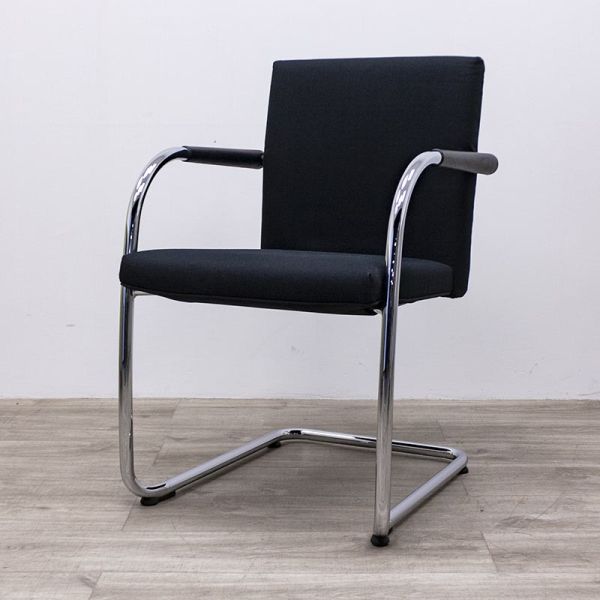 VITRA empilable Noir / Chromé