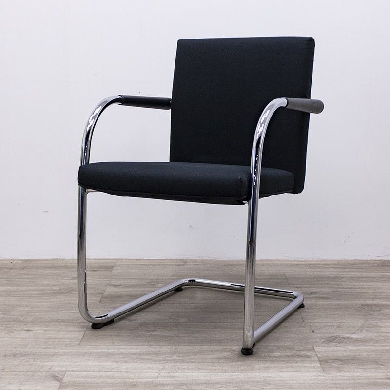 VITRA empilable Noir / Chromé