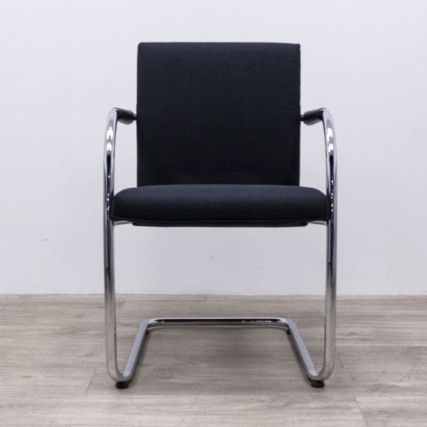 VITRA empilable Noir / Chromé