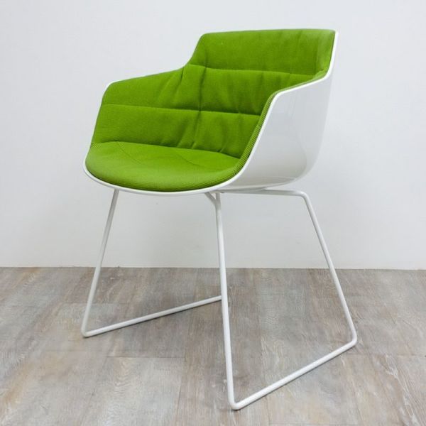 MDF Flow Blanc Vert C. accoudoirs