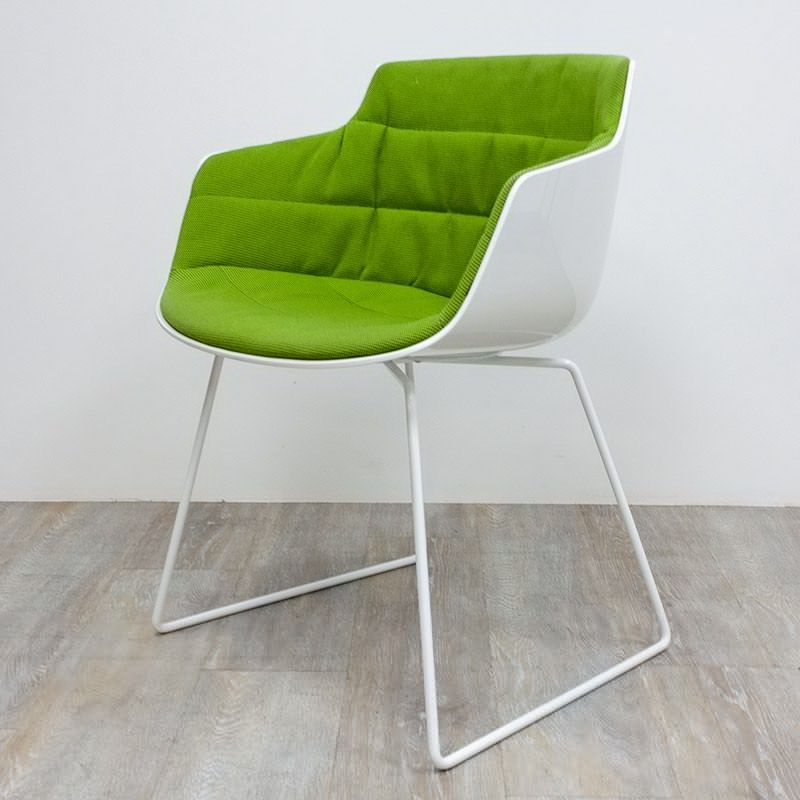 MDF Flow Blanc Vert C. accoudoirs
