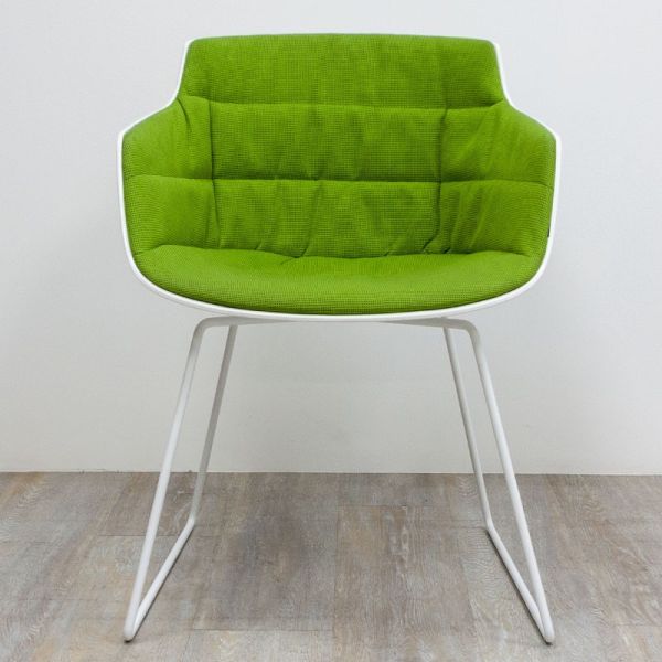 MDF Flow Blanc Vert C. accoudoirs