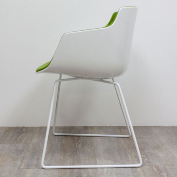 MDF Flow Blanc Vert C. accoudoirs