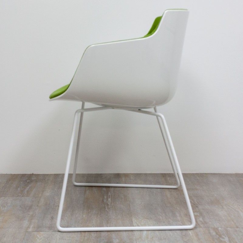 MDF Flow Blanc Vert C. accoudoirs