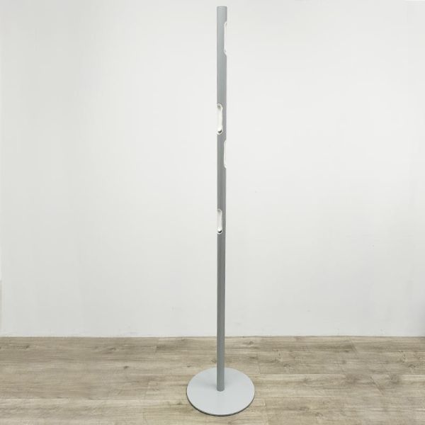 Porte manteaux 6 patères Gris / Blc