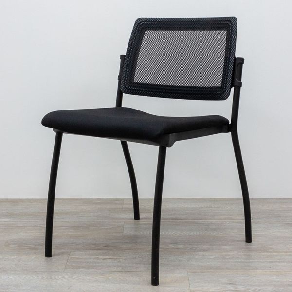 Chaise sans acc. résille Noir/ Gris