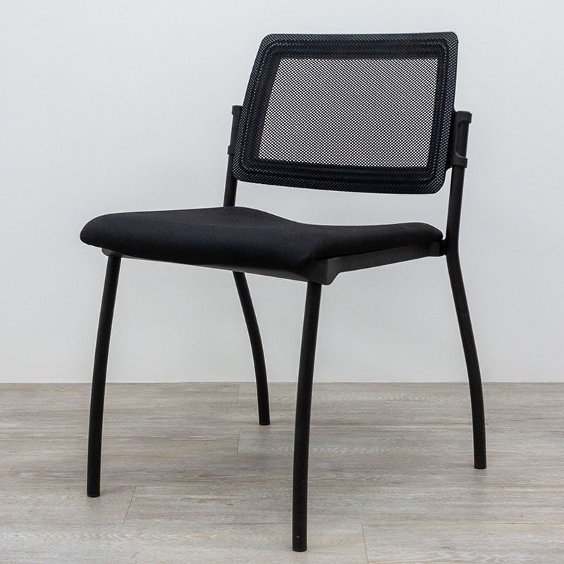 Chaise sans acc. résille Noir/ Gris