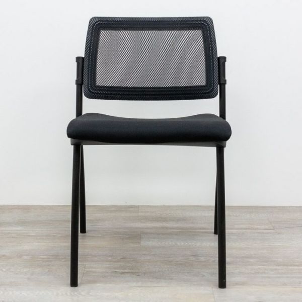 Chaise sans acc. résille Noir/ Gris