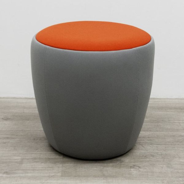 SANCAL Pouf Chat Gris / Rouge
