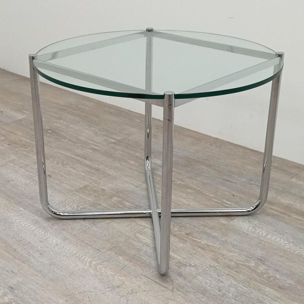 Knoll MR Table basse Ø68 en verre