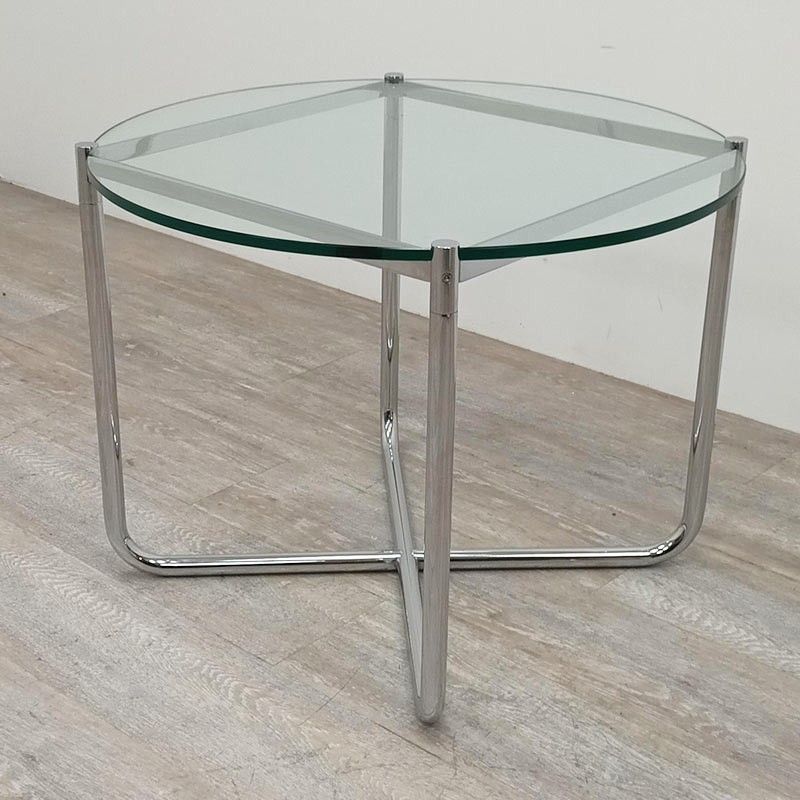 Knoll MR Table basse Ø68 en verre