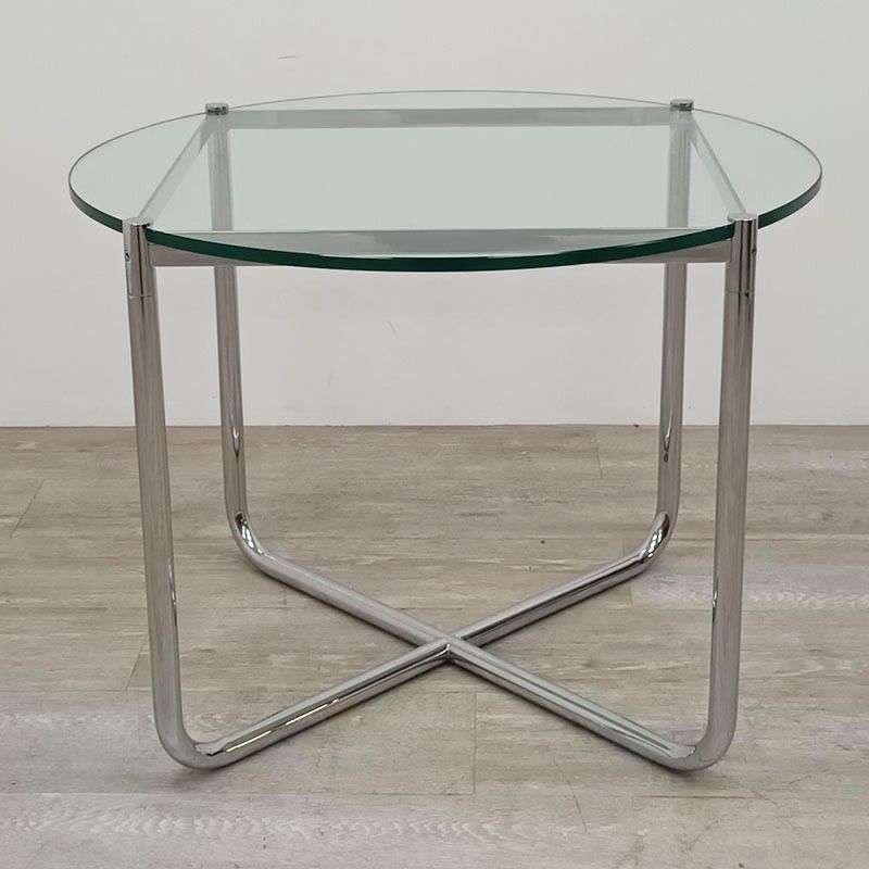 Knoll MR Table basse Ø68 en verre