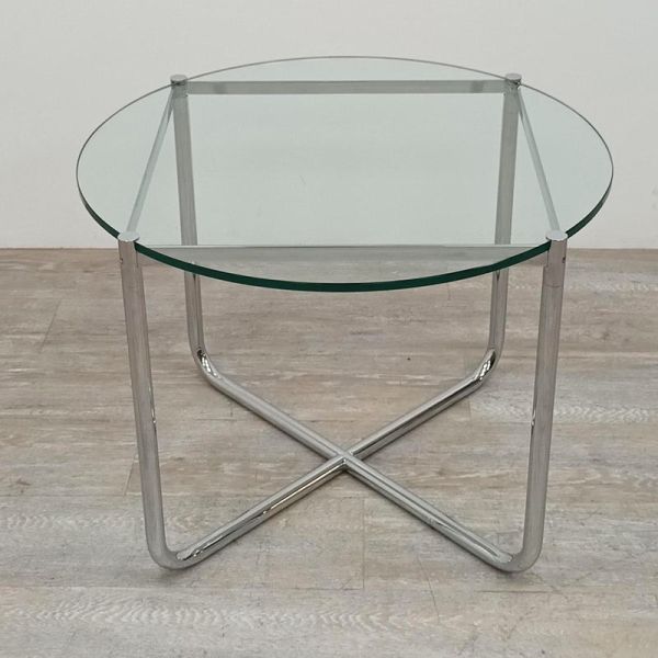 Knoll MR Table basse Ø68 en verre