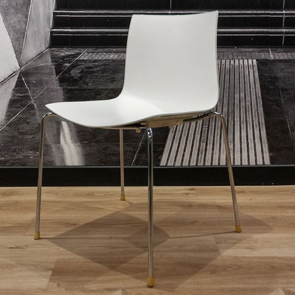 Chaise Arper Catifa 46 Blanc / Gris