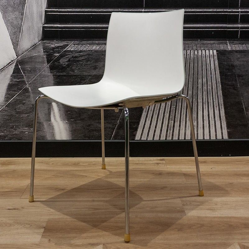 Chaise Arper Catifa 46 Blanc / Gris
