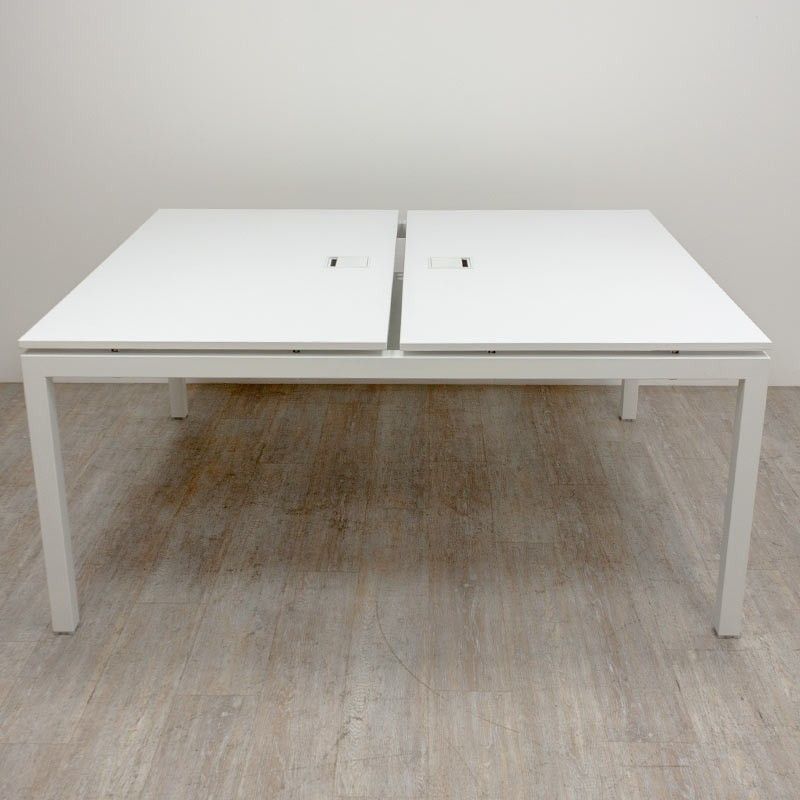Bench 2 postes L140 Blanc