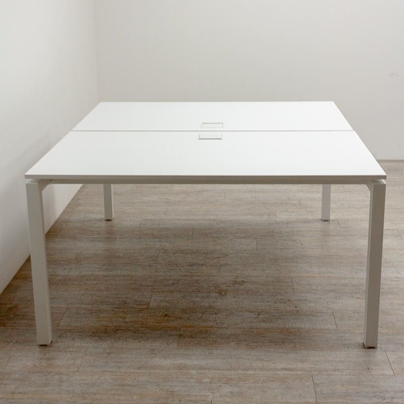 Bench 2 postes L140 Blanc