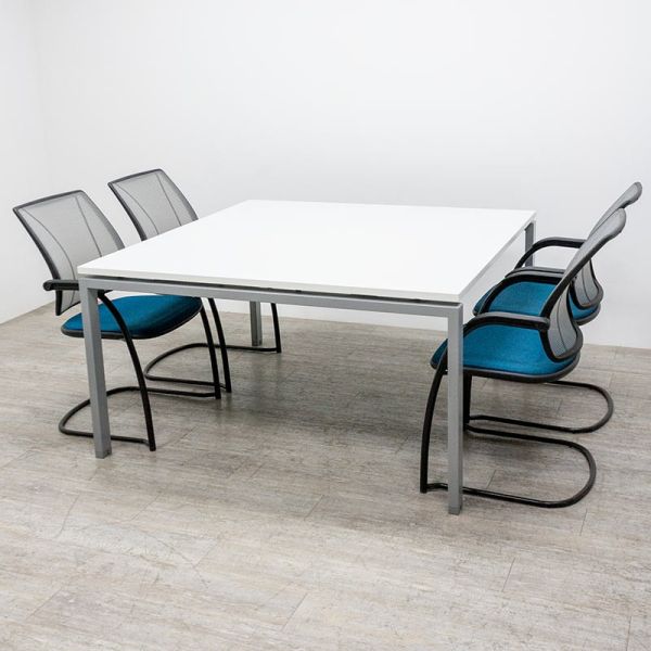 carrée Majencia L140 Blanc