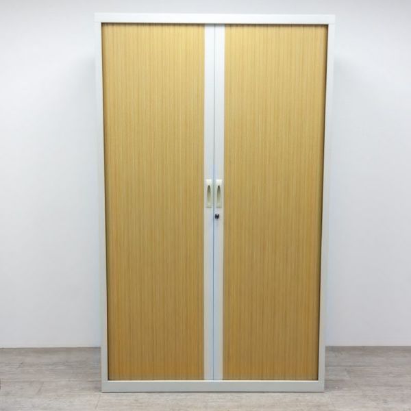 Armoire Haute L120 Gris Clair /Chêne Meymac