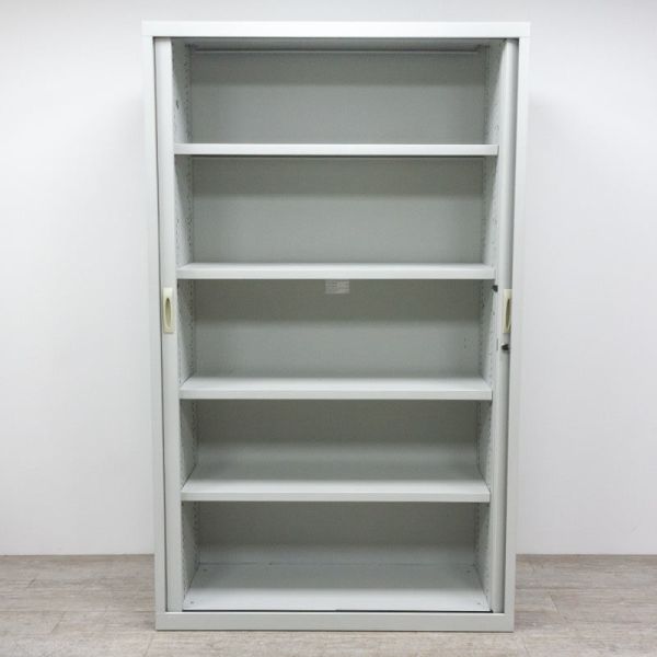 Armoire Haute L120 Gris Clair /Chêne Meymac