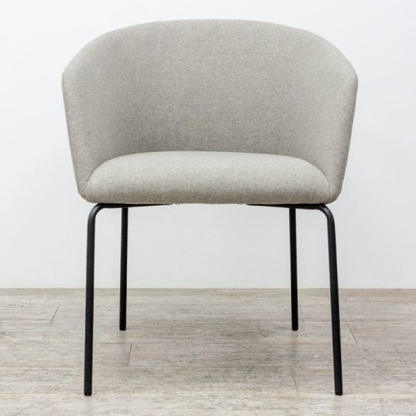 Fauteuil en tissu Gris / Noir