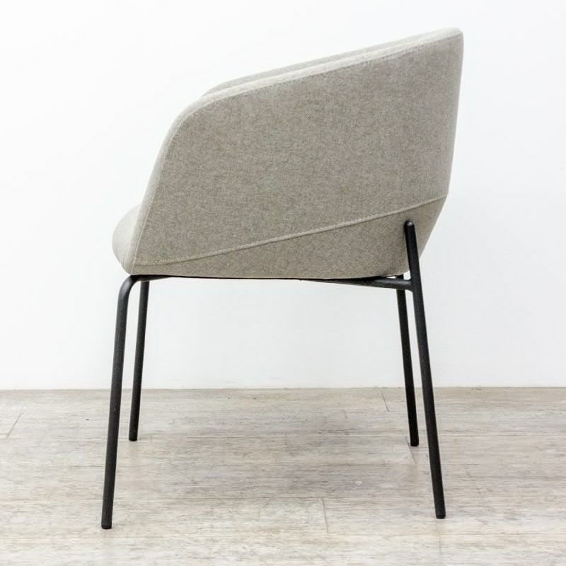 Fauteuil en tissu Gris / Noir