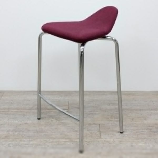 en tissu Bordeaux / Chromé