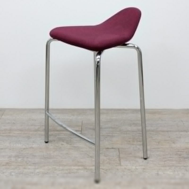 en tissu Bordeaux / Chromé