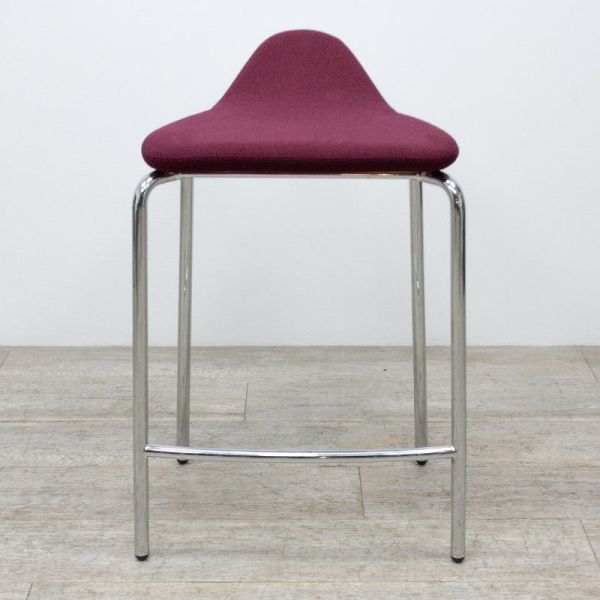 en tissu Bordeaux / Chromé