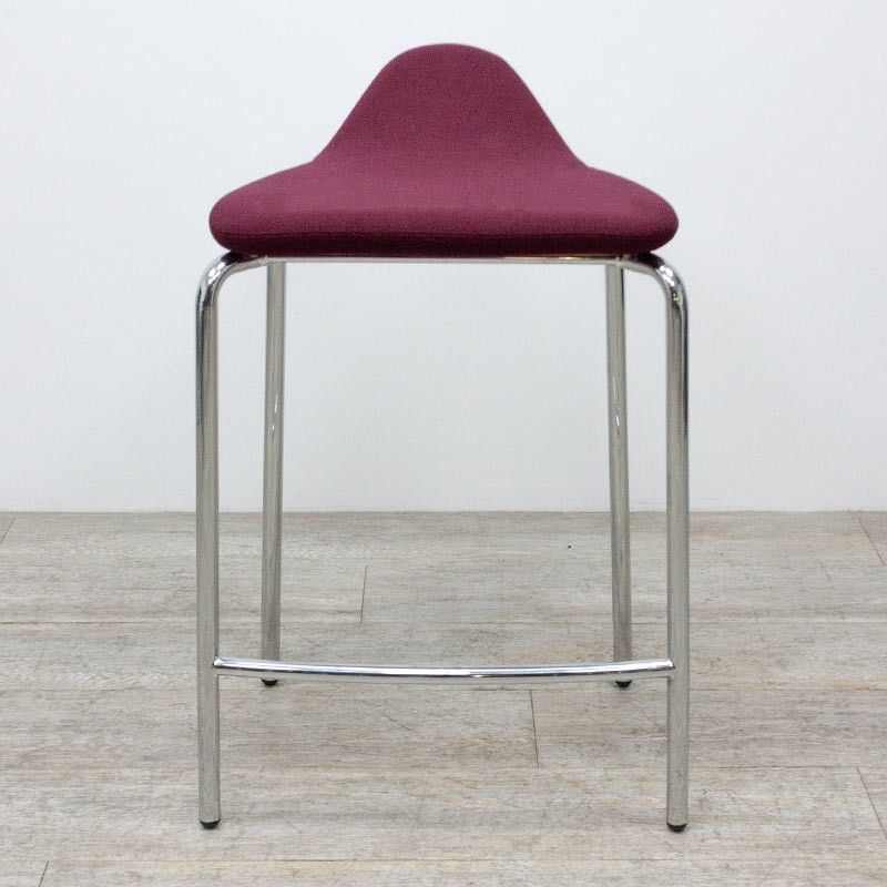 en tissu Bordeaux / Chromé