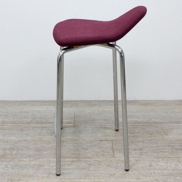 en tissu Bordeaux / Chromé