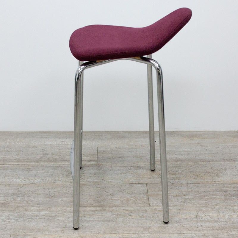 en tissu Bordeaux / Chromé