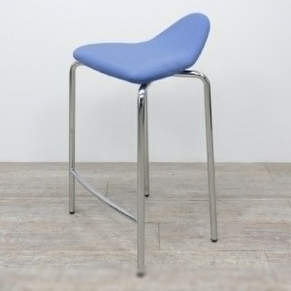 en tissu Bleu / Chromé