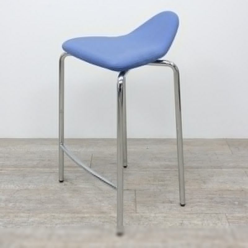 en tissu Bleu / Chromé